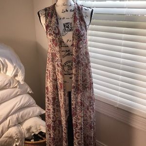 High low hem, long cardigan